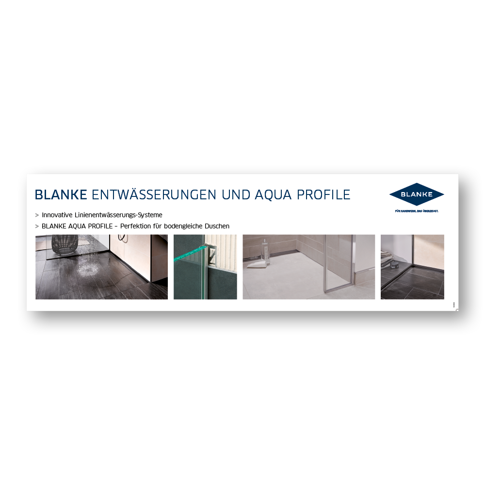 Produktbild: BLANKE KOPFBLECHBEKLEBUNG Aqua Profile