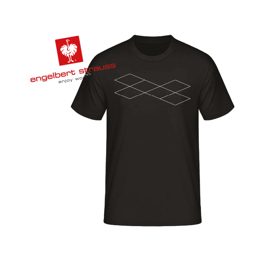 Produktbild: Blanke T-Shirt in schwarz mit Rautenmuster von Engelbert Strauss